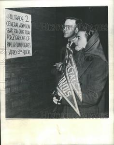 1944 Press Photo Football tickets for cigarets Order