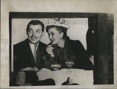 1945 Press Photo Actor Clark Gable Anita Colby Sale Pre Order