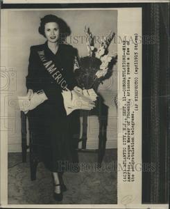 1949 Press Photo Jacque Mercer, Miss America Outlet With Paypal Order