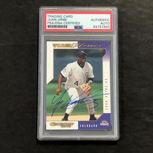 2003 Donruss Team Heroes #175 JUAN URIBE Signed Card PSA Slabbed Auto Rockies 2025 New Sale Online