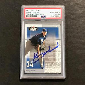 2003 Fleer Box Score #66 Kerry Wood Signed Card PSA Slabbed Auto Cubs Free Shipping Low Pice