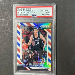 2018-19 Panini Prizm Red White Blue #146 Yuta Watanabe signed Auto Card PSA/DNA Best Sale Cheap Pice