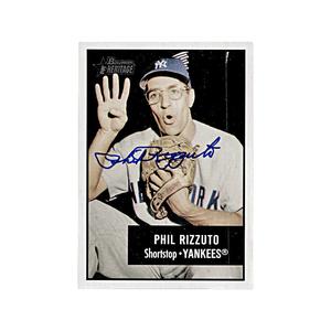 2003 Bowman Heritage 4 Fingers Phil Rizzuto Autograph Steiner Holo on Back Auto Amazon For Sale
