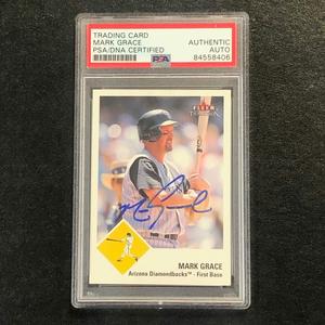 2003 Fleer Tradition #276 Mark Grace Signed Card PSA Slabbed Auto Dbacks Excellent