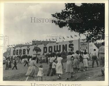 1949 Press Photo Derby Downs soap box derby track, Akron, Ohio - pix27942 Cheap Sale Outlet