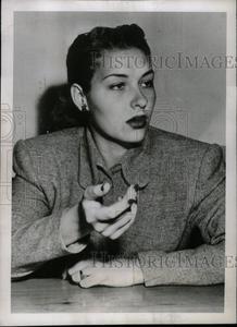 1948 Press Photo Mrs Mickey Rooney ex wife actor pose - RRW72963 Free Shipping Looking For