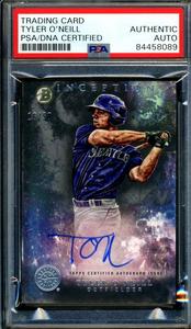 Tyler O`neill PSA DNA Coa Signed 2016 Topps Inception Rookie16/50 Autograph Clearance Geniue Stockist
