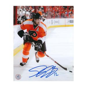 Simon Gagne Autographed Philadelphia Flyers Game Action 8x10 Photo Outlet For Sale