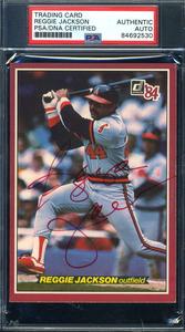 Reggie Jackson PSA DNA Signed 1984 Donruss Action All Stars Autograph Buy Cheap 2025 New