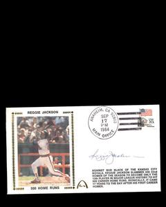 Reggie Jackson PSA DNA Coa Hand Signed 500 Home Runs 1984 FDC Cache Autograph Sast