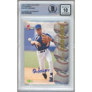 Rey Ordonez New York Mets Signed 1995 Classic 5-Sport Rookie Card BGS Graded Slab Outlet For Sale
