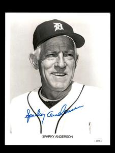 Sparky Anderson JSA Coa Signed  8x10 Photo Autograph Tigers Affordable Cheap Pice