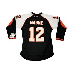 Simon Gagne Philadelphia Flyers Autographed Signed Black Reebok Jersey (JSA COA #AZ52707) Cheapest Pice For Sale