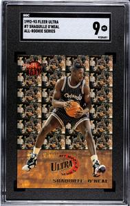 Shaquille O'Neal 1992-93 Fleer Ultra All-Rookie Card (RC) #7 -SGC Graded 9-MINT Brand New Unisex Sale Online