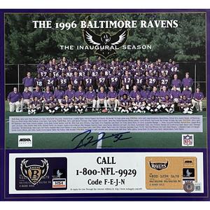 Ray Lewis Autographed/Signed Baltimore Ravens 1996 Team Roster Beckett 47676 Sast Online
