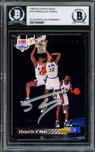 Shaquille Shaq O'Neal Autographed 1992-93 Upper Deck Card Magic Beckett 13446881 Shop Offer For Sale