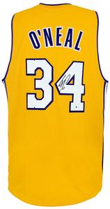 Shaquille O'Neal (LAKERS) Signed Gold Custom Basketball Jersey - (BECKETT COA) Cheap Sale Visit New
