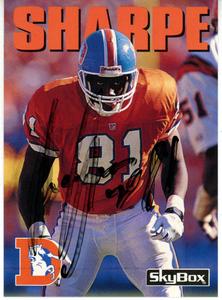 Shannon Sharpe Signed 1992 Skybox #245 Trading Card Beckett 44813 100% Guaranteed