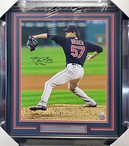Shane Bieber Autographed Framed 16x20 Photo Indians Go Tribe Beckett #WF77613 Buy Cheap Looking For