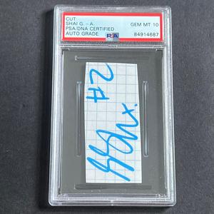 Shai Gilgeous-Alexander signed cut PSA/DNA slabbed Autographed NBA Manchester For Sale