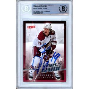 Shane Doan AZ Coyotes Signed 2008-09 Upper Deck Victory Card Beckett Auth Auto Slab High Quality For Sale