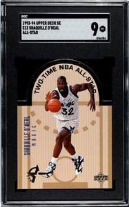 Shaquille O'Neal 1993-94 Upper Deck SE Die-Cut All-Star Card #E13- SGC Graded 9 Free Shipping Tumblr