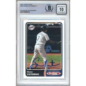 Shane Victorino San Diego Padres Signed 2003 Topps Total Rookie Card BGS Auto 10 Graded Sale Deals