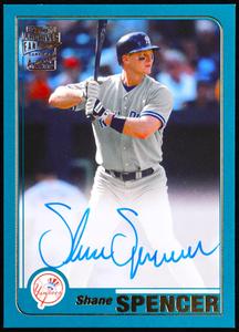 Shane Spencer New York Yankees 2020 Topps Archives Fan Favorites Autographs #FFASS For Sale Cheap Pice