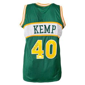 Shawn Kemp Signed Seattle Alternate Green Basketball Jersey (JSA) In China Sale Online