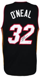 Shaquille O'Neal (HEAT) Signed Black Custom Basketball Jersey - (BECKETT COA) Lowest Pice Cheap Pice