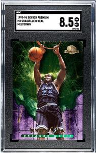 Shaquille O'Neal 1995-96 Skybox Premium Meltdown Card #M8- SGC Graded 8.5 NM-MT Clearance Huge Surprise