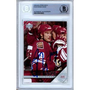 Shane Doan Arizona Coyotes Signed 2005-06 Upper Deck Hockey Card Beckett Auth Auto Cheap Sale Online Online