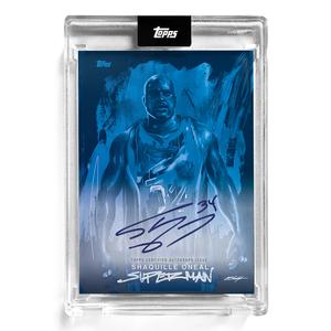 SHAQUILLE O'NEAL SIGNED CHUCK STYLES ART TOPPS x 2022 CARD 3A SHAQ ON CARD AUTO For Sale Cheap Online