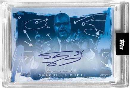 SHAQUILLE O'NEAL SIGNED CHUCK STYLES ART TOPPS x 2022 CARD 4A SHAQ ON CARD AUTO Visit Sale Online