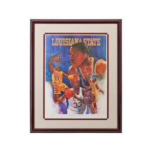 Shaquille O'Neal LSU Autographed Signed Framed 18x24 Print Collage (JSA COA) Affordable Online