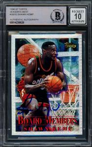 Shawn Kemp 1996 Topps Best Card Sonics Gem 10 Auto Beckett 14236628 Where To Buy