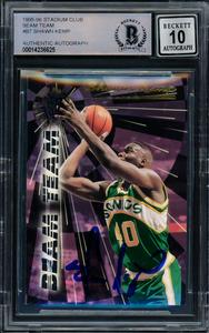 Shawn Kemp 1995 Topps Stadium Beam Team Card Sonics Gem 10 Auto Beckett 14236625 Buy Cheap Sast