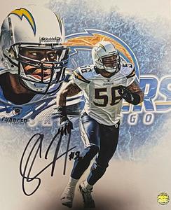 Shawne Merriman signed San Diego Chargers 8x10 Photo Collage #56 - AWM Hologram Sale Sast
