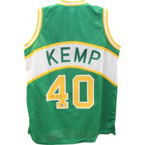 Shawn Kemp Autographed/Signed Pro Style Green XL Jersey Beckett Witness 49746 Cheap Sale Explore