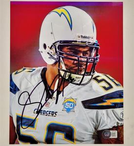 Shawne Merriman signed San Diego Chargers 8x10 Photo #2 autograph  BAS Beckett Outlet Shop