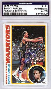 Sonny Parker Autographed Signed 1978 Topps Card #111 Warriors PSA/DNA #83461209 Outlet Best Sale