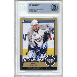 Shea Weber Nashville Predators Signed 2008-09 O-Pee-Chee Card Beckett Auth Auto Slab Buy Cheap Pay With Paypal