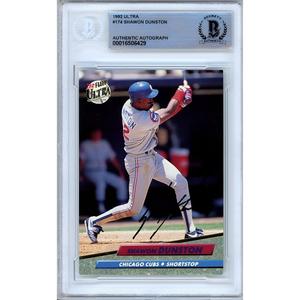 Shawon Dunston Chicago Cubs Signed 1992 Fleer Ultra Card Beckett Authentic Auto Slab Buy Cheap Eastbay