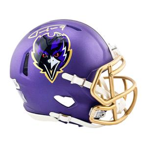 Justin Tucker Signed Baltimore Ravens Alt 2024 Speed Mini Football Helmet (Becke Wholesale Pice
