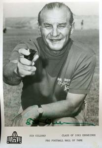 Sid Gillman Signed Jsa Cert Sticker 7x9 Photo Authenticated Autograph Visit