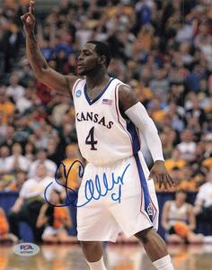Sherron Collins signed 8x10 photo PSA/DNA Kansas Jayhawks Autographed Clearance Reliable