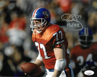 Karl Mecklenburg signed Denver Broncos 8X10 Photo Phil 4:8- JSA Hologram Cheap Sale 100% Original