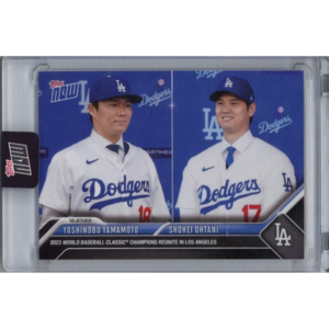 Shohei Ohtani & Yoshinobu Yamamoto Los Angeles Dodgers 2024 Topps Now #OS-26 Encased Card Cheap Sale New Arrival