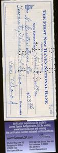 Smokey Joe Wood Signed Check  Jsa Certified Authenticated Autograph Cost For Sale