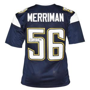 Shawne Merriman Signed San Diego Blue Football Jersey (JSA) Recommend Sale Online